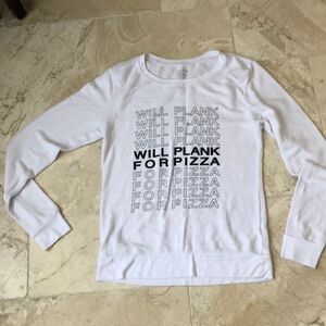 House of Tens Will Plank for Pizza sweatshirt sz S
